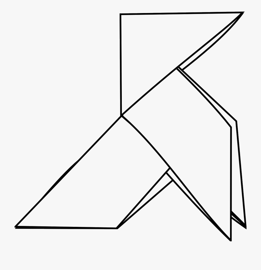 Pajarita Origami Vector, Transparent Clipart