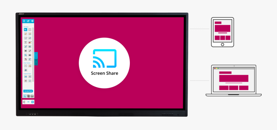 Screen Share - Circle, Transparent Clipart