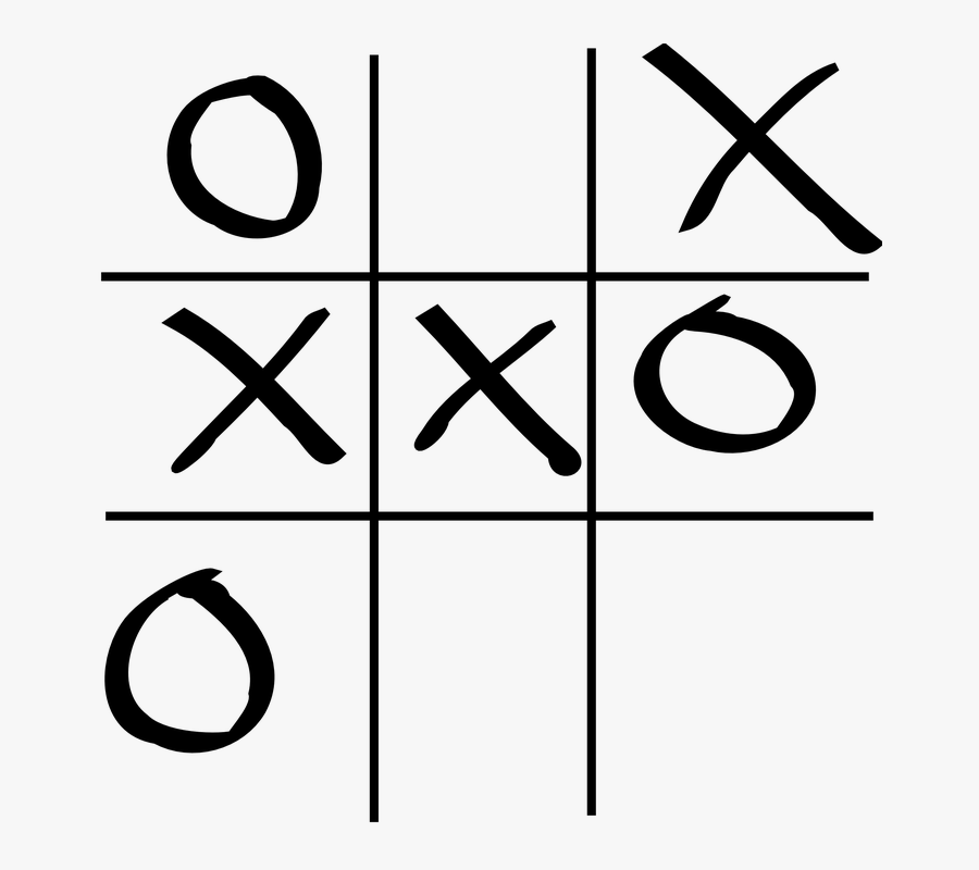 Tic Tac Toe Cartoon, Transparent Clipart
