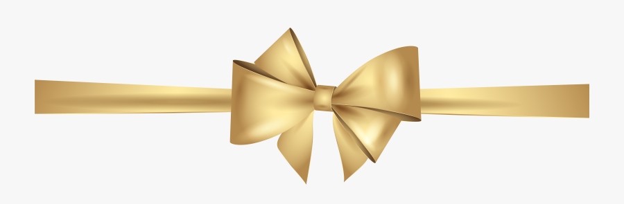 Transparent Ribbon Clipart Png - Transparent Background Gold Ribbon, Transparent Clipart