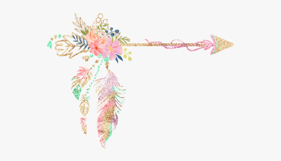 Transparent Background Boho Arrow Png, Transparent Clipart