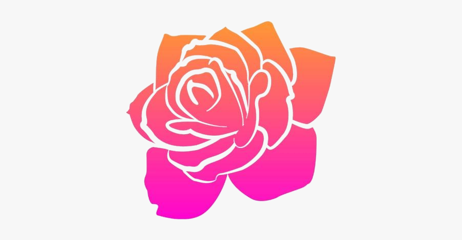 Transparent Rose Outline Clipart, Rose Outline Png - Rose Logo Png, Transparent Clipart