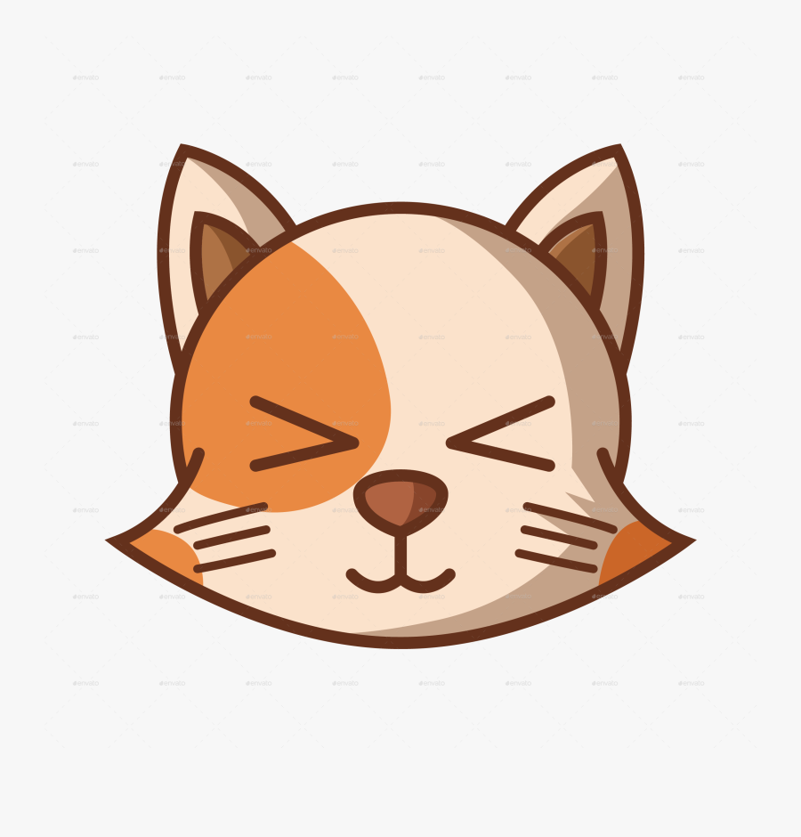Cat Cartoon Face Png, Transparent Clipart