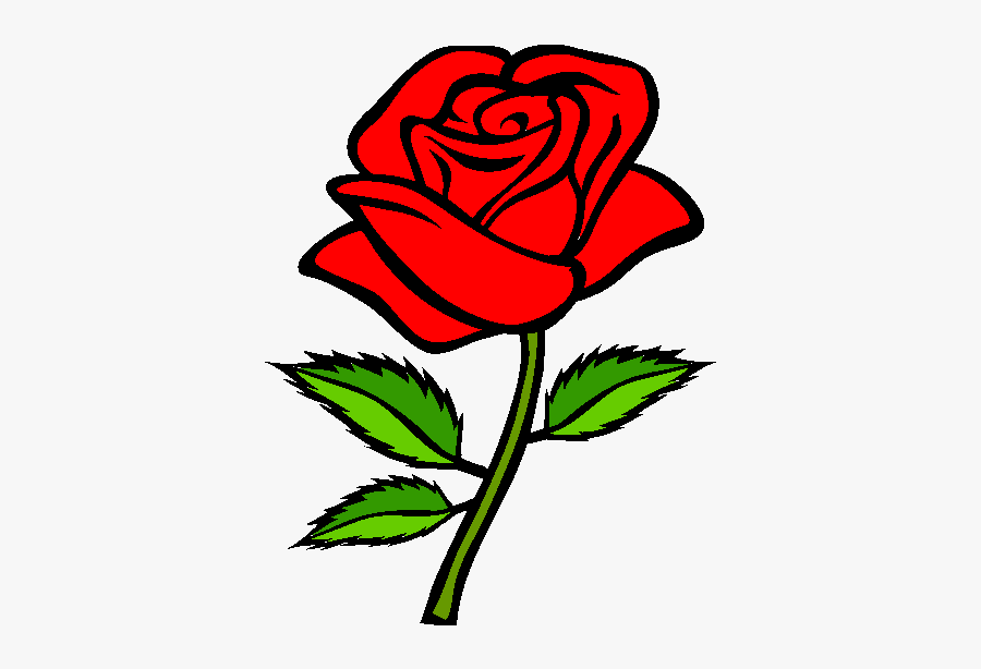 Red Rose Drawing Easy Free Transparent Clipart Clipartkey