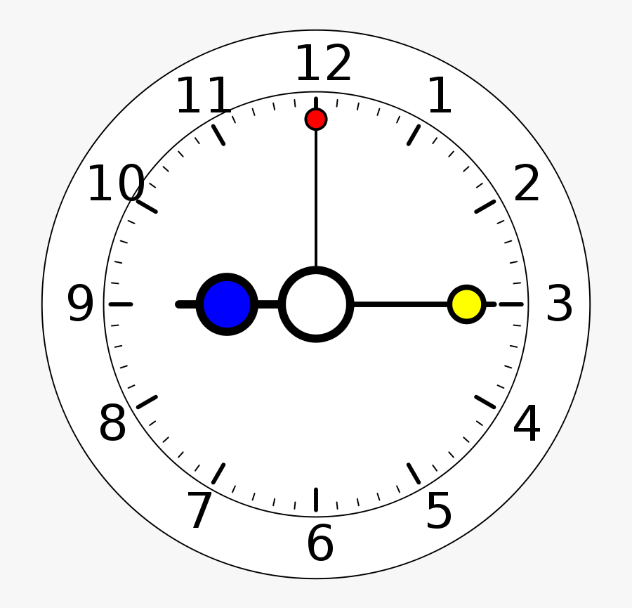 Colour Clock 5 - Imagini Ceas De Colorat, Transparent Clipart
