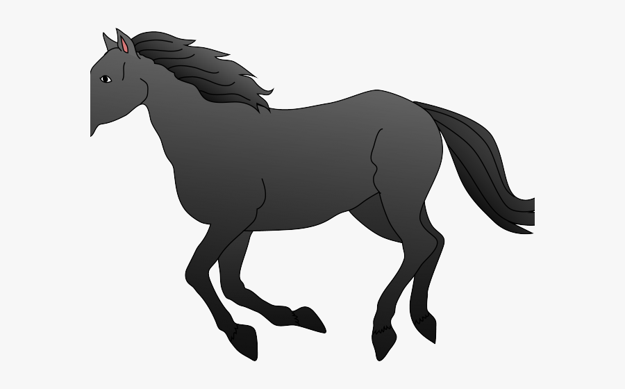 Black Horse Clipart - Objects That Are Brown Clipart, Transparent Clipart