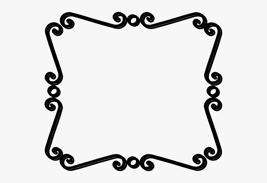 Black Frame Svg Clip Arts - Border Clipart Black And White, Transparent Clipart
