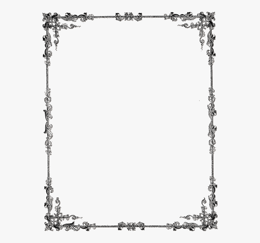Black Photo Frames Png - Certificate Portrait Frame Png, Transparent Clipart