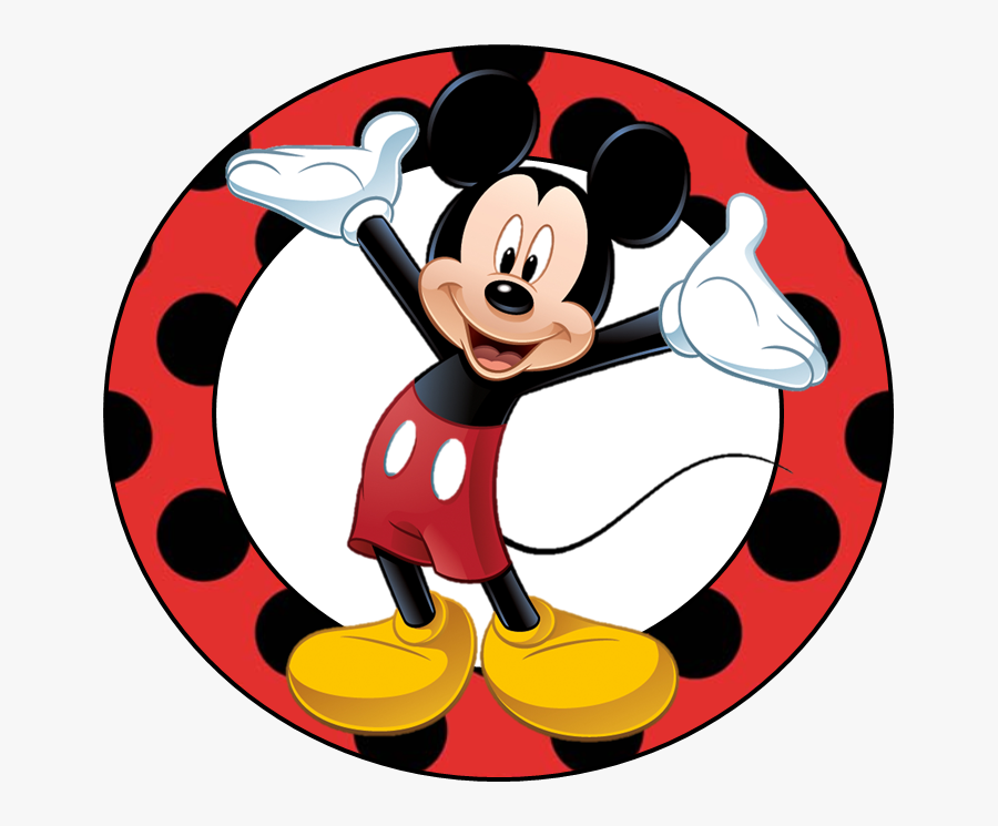 Free Mickey Mouse Party Ideas - Mickey Mouse Sticker Redondo, Transparent Clipart
