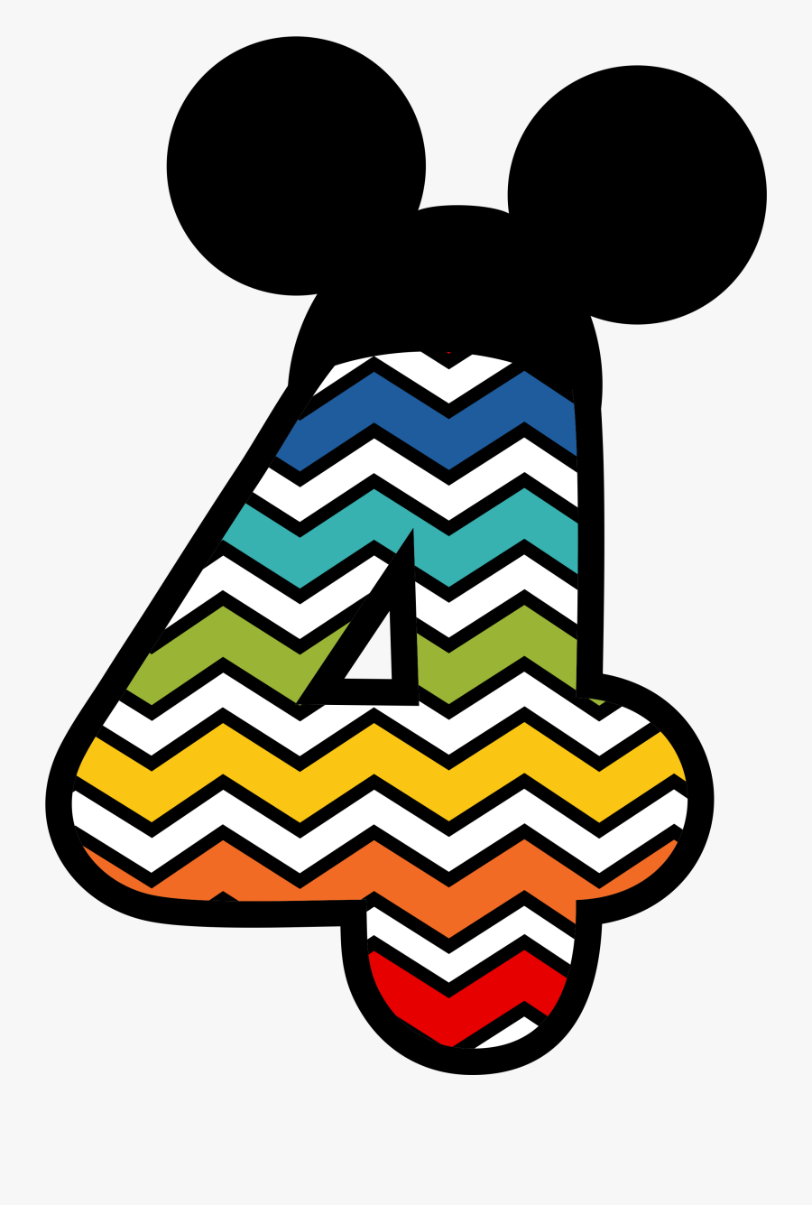 4th Birthday Minnie Mouse, Transparent Clipart