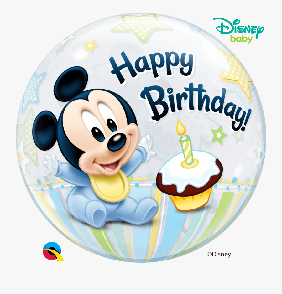 1st Birthday Balloons Mickey, Transparent Clipart