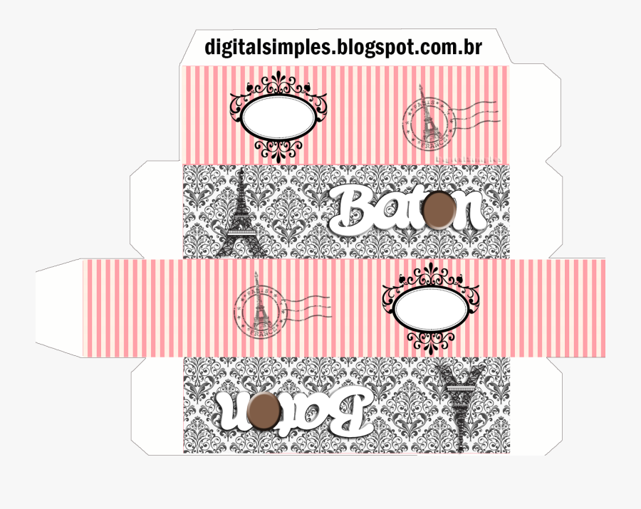 Beautiful Paris Free Printable Box, Transparent Clipart