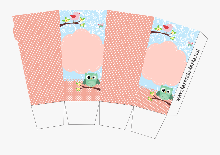 Clip Art Cute Bird Template Free - Cute Popcorn Box Printable, Transparent Clipart