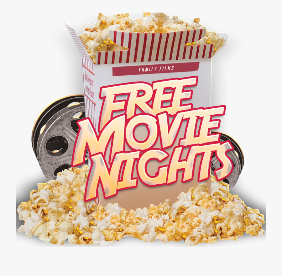 Free Movie Nights - Popcorn Boxes, Transparent Clipart