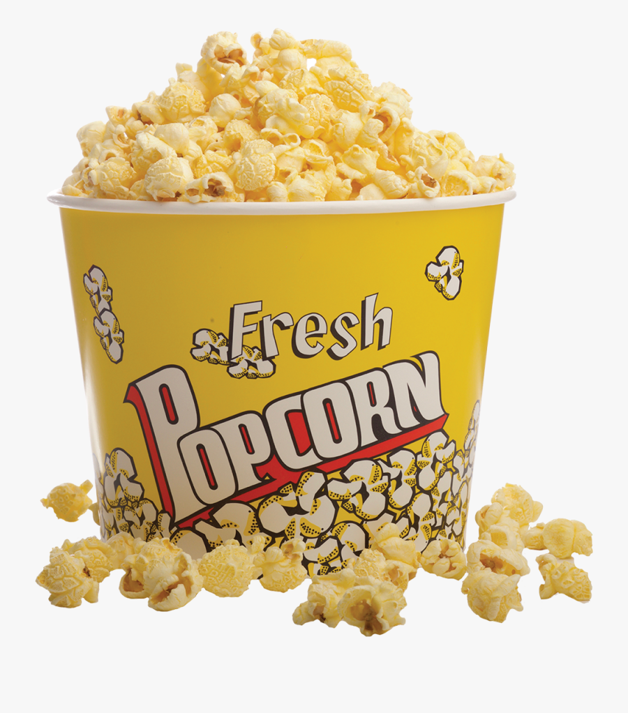 Movie Popcorn Bucket, Transparent Clipart