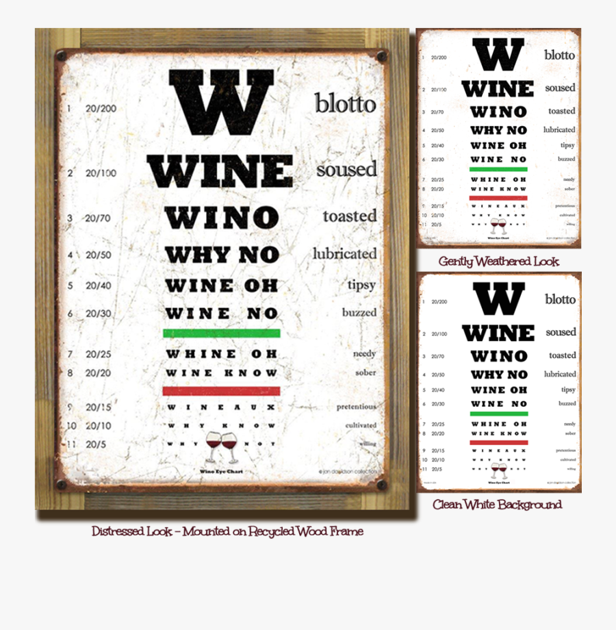 Optometrist Eye Chart Funny Optometry - Does 20 5 Vision Look Like, Transparent Clipart