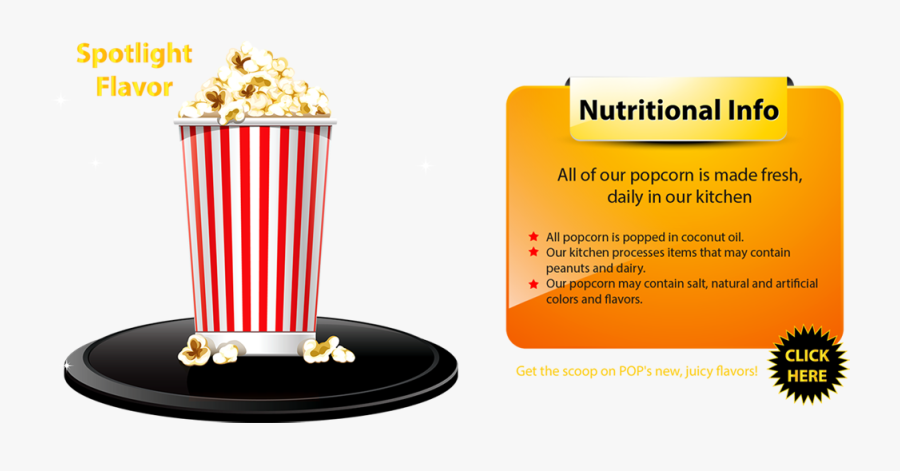 Pop Clipart One Popcorn - Popcorn, Transparent Clipart