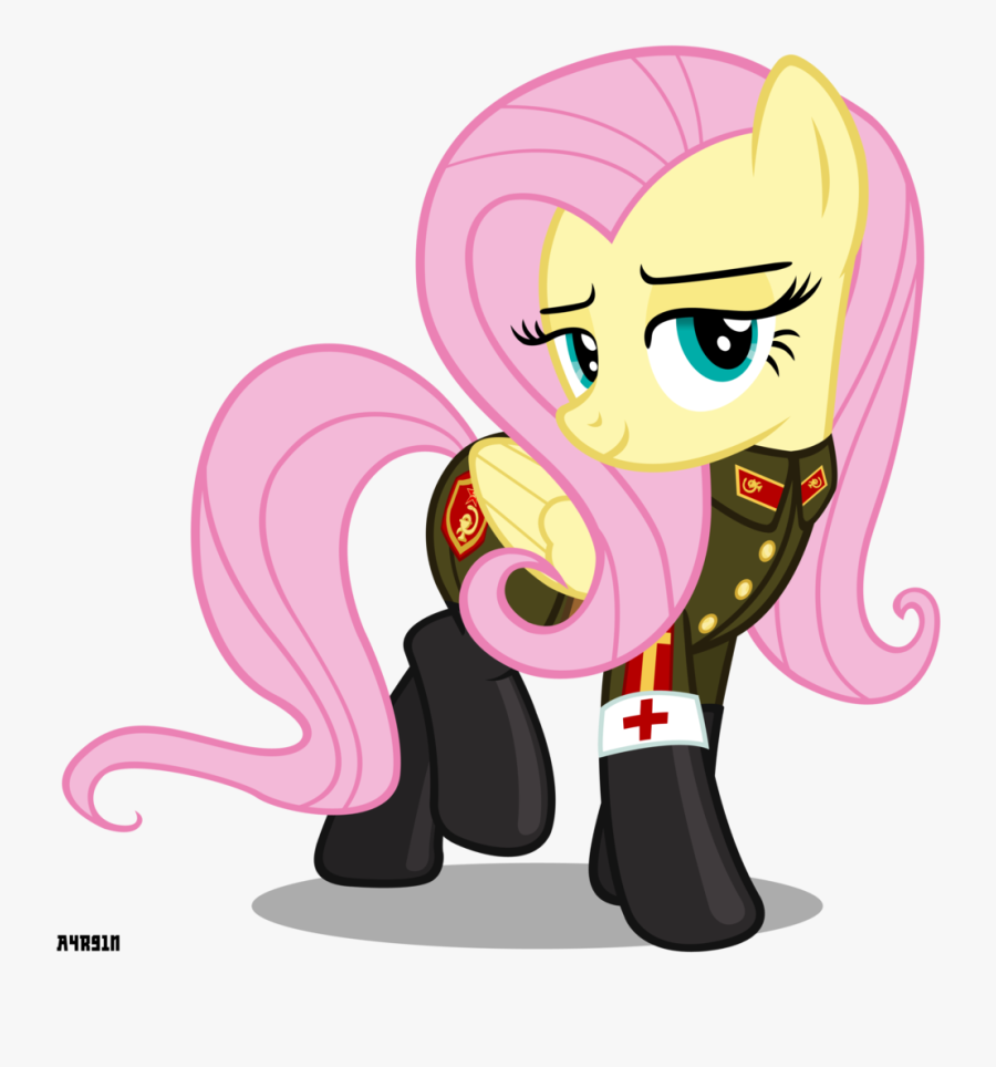 A4r91n, Bedroom Eyes, Clothes, Fluttershy, Looking - Mlp Communist Pony, Transparent Clipart