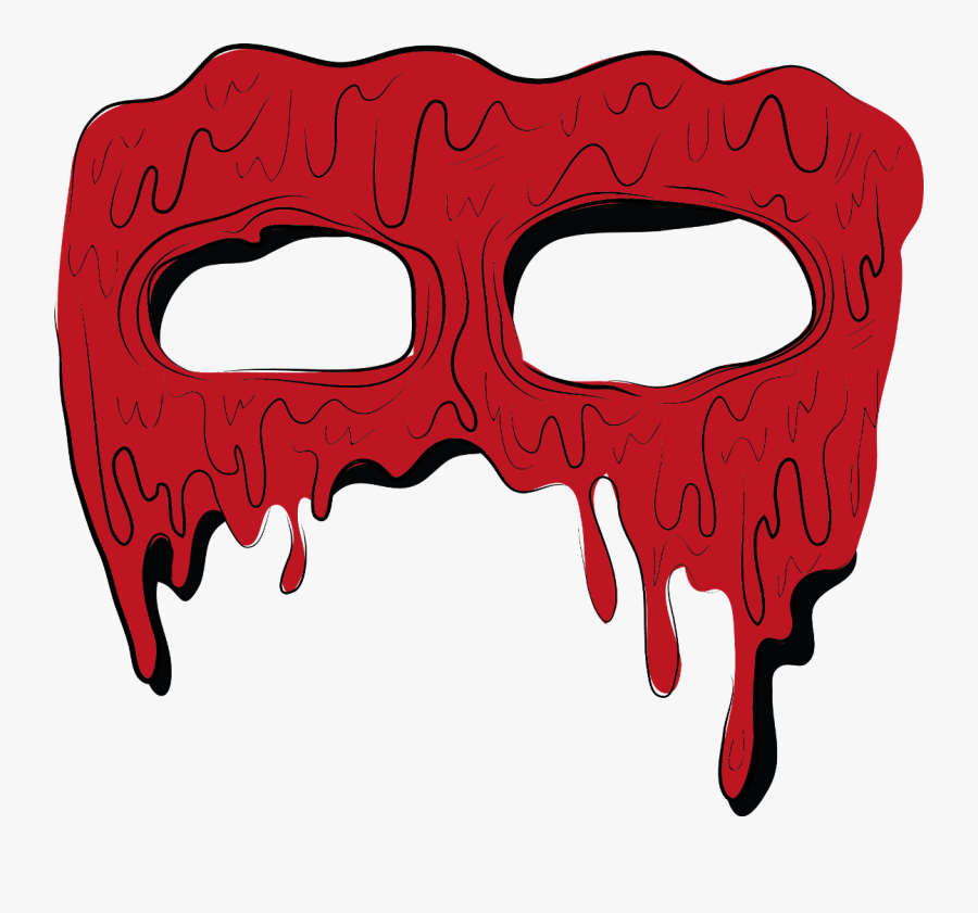 Mascara Grimeart Grime Grimeface Eyes Red Rojo - Grime Art Face Png, Transparent Clipart