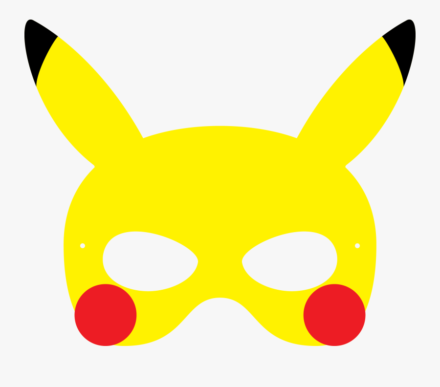Transparent Pokemon Clip Art - Mascara De Pokemon Para Imprimir, Transparent Clipart