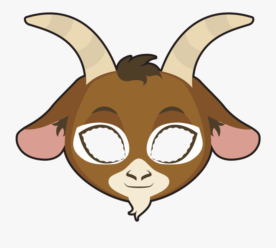 Goat Euclidean Vector Illustration - Mask Goat, Transparent Clipart