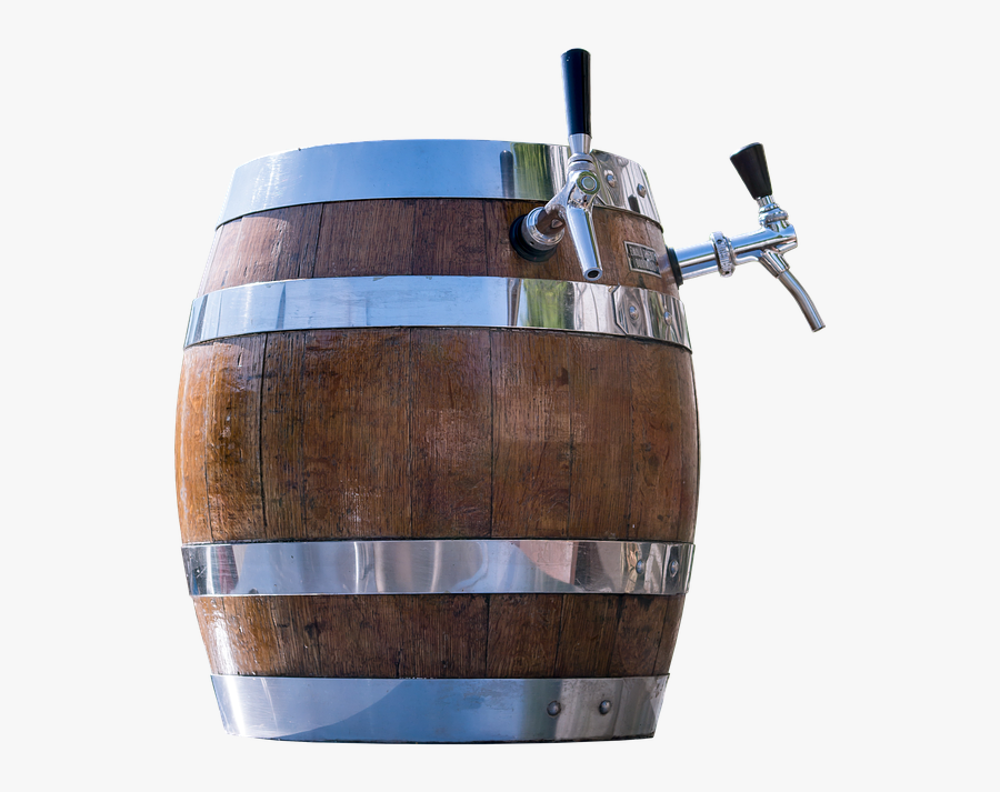 Barrel, Beer, Dispensing Line, Beer Keg, Wood, Tap - Beer Barrel With Tap, Transparent Clipart