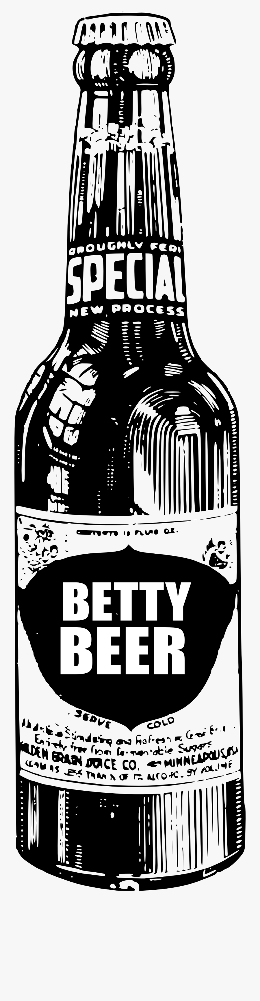 Beer Bottle Vintage Png, Transparent Clipart