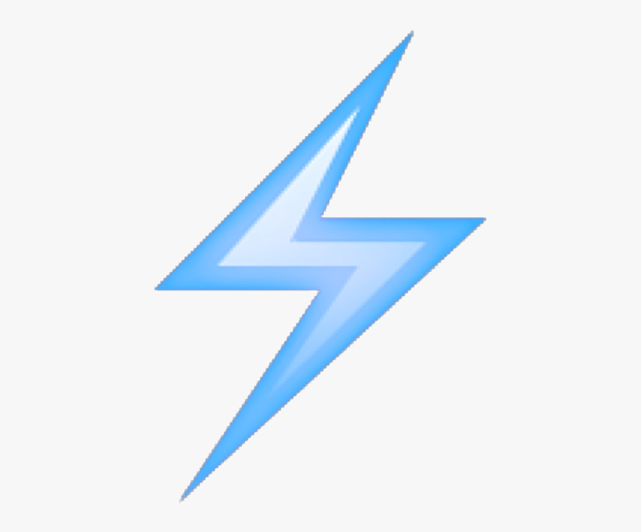 Transparent Red Lightning Bolt Clipart - Lightning Bolt Emoji Transparent, Transparent Clipart