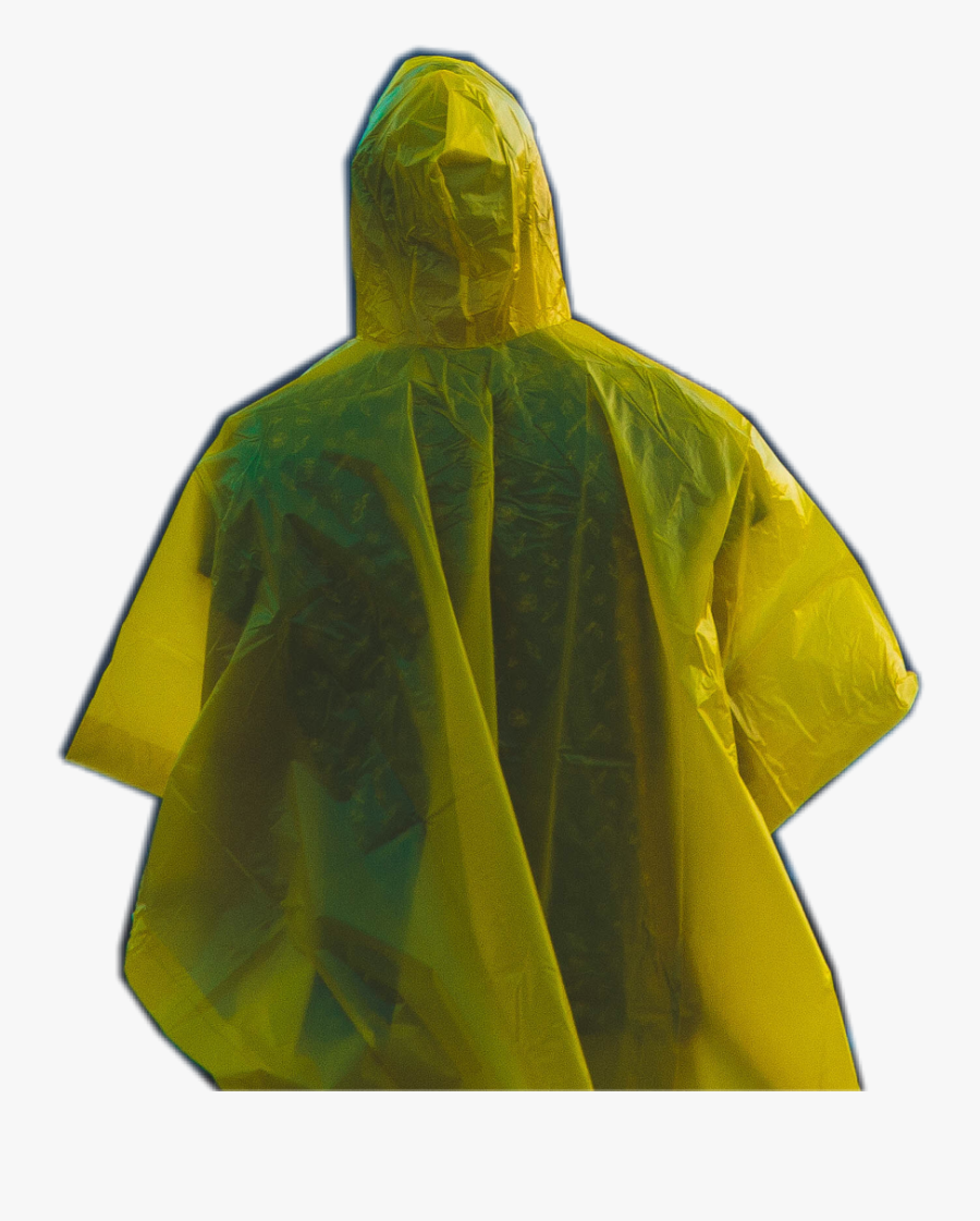 Raincoat Yellow Coat Person - Hoodie, Transparent Clipart