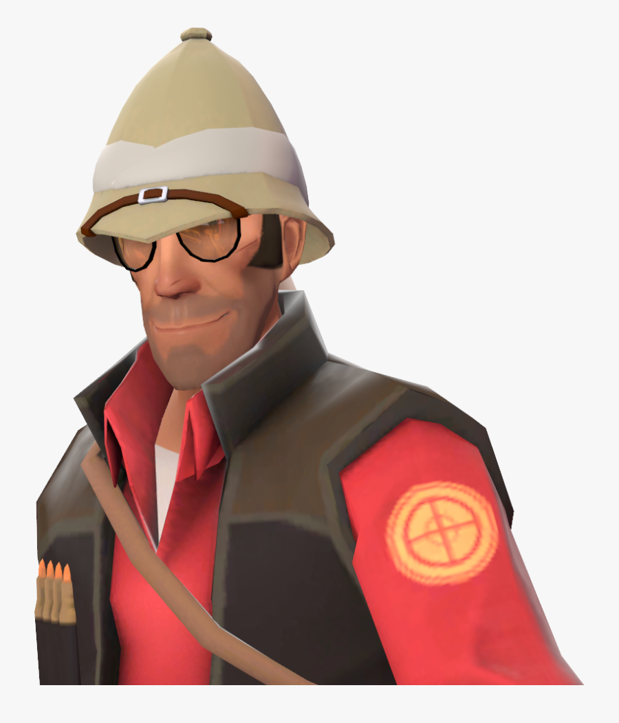 Image Sniper With The Shooter Sola Topi Team - Hard Hat, Transparent Clipart