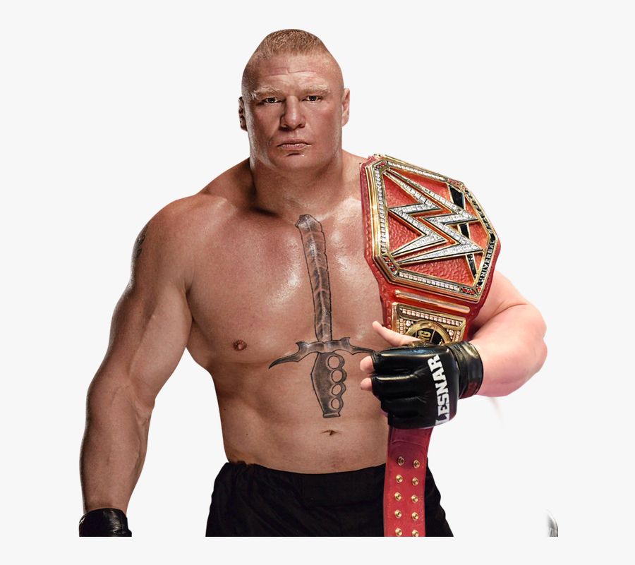 Wwe Wrestlers Png 6 » Png Image - Brock Lesnar With Title, Transparent Clipart