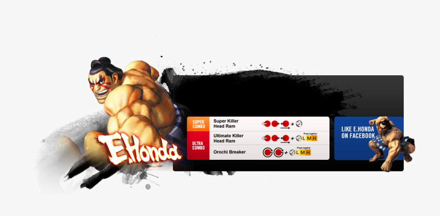 A Popular Sumo Wrestler Famed For His Unprecedented - Super Street Fighter Iv, Transparent Clipart