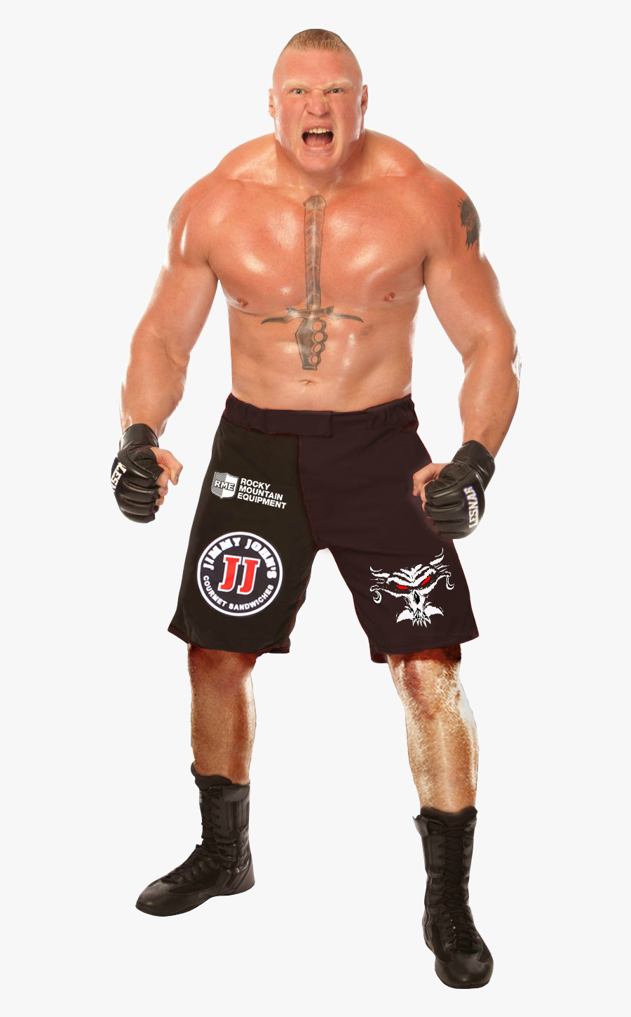 Brock Lesnar Clipart Wrestling Clipart - Wwe Brock Lesnar Body, Transparent Clipart