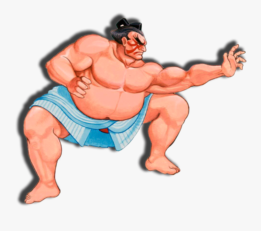 Clip Art Lutador De Sumo - Honda Street Fighter, Transparent Clipart