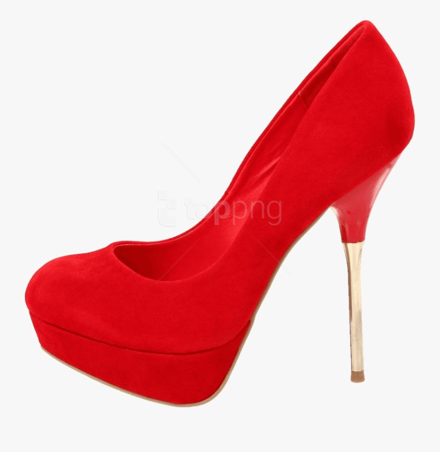 Transparent High Heel Shoes Clipart - Women Red Shoes Png, Transparent Clipart