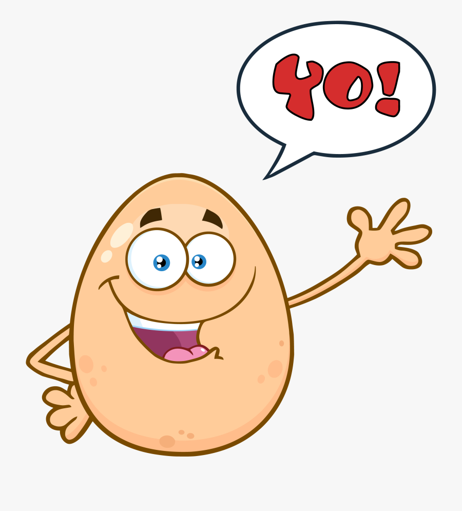 Png 10960 Royalty Free Rf Clipart Happy Egg Cartoon - Imagen De Huevo Caricatura, Transparent Clipart