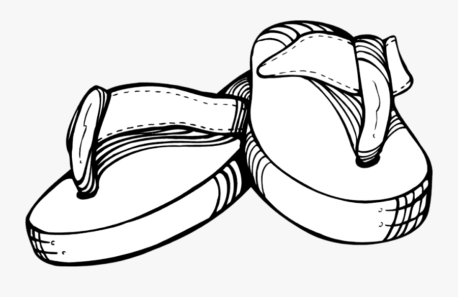 Thongs - - Thongs Clipart Black And White, Transparent Clipart