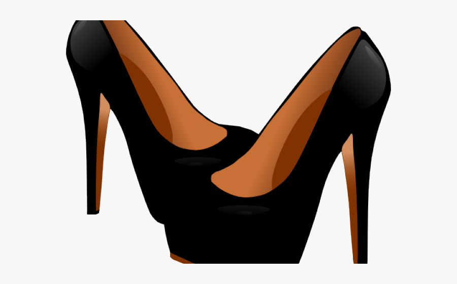 Transparent Girl Shoe Clipart - Black Heel Png Clipart, Transparent Clipart