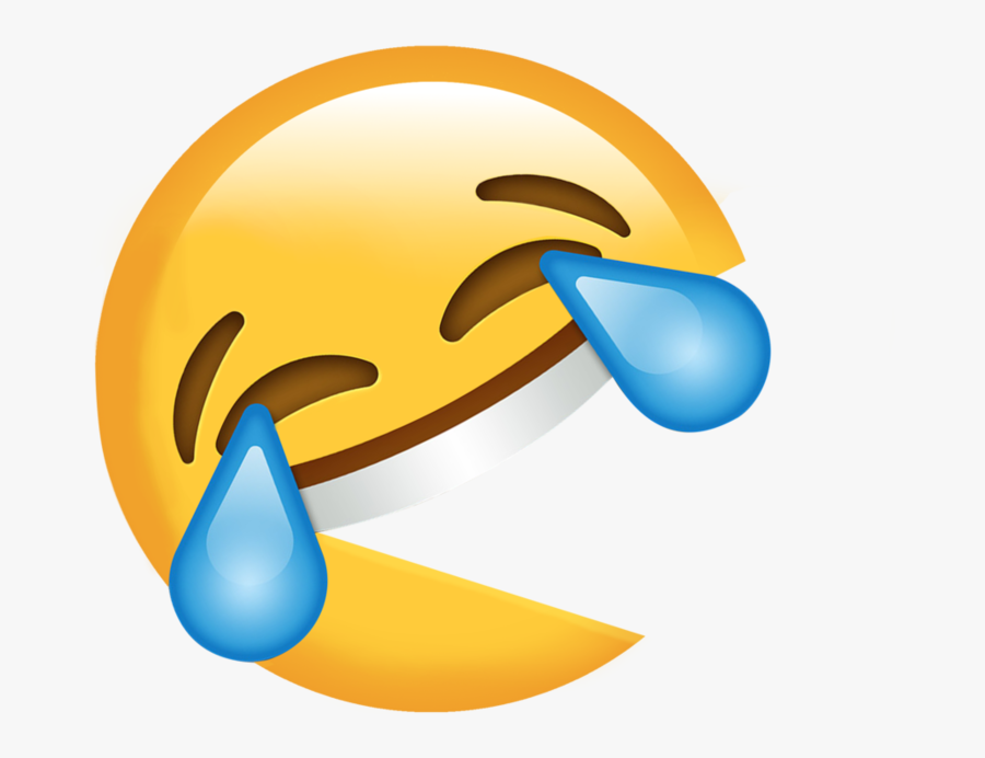 Transparent Laughing Emoji Clipart - Pacman Emoji, Transparent Clipart