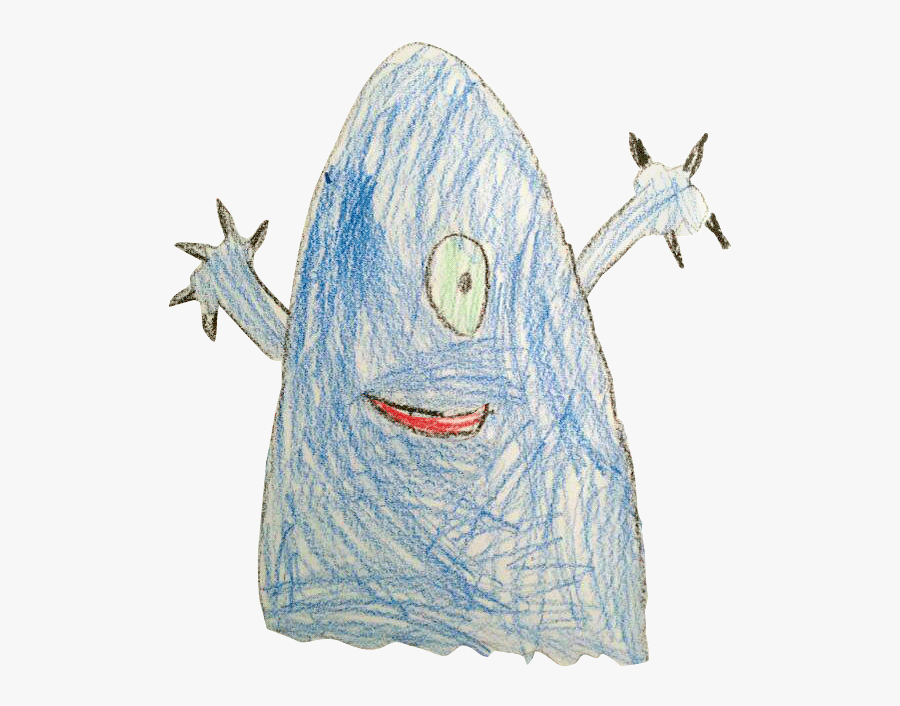 Animated Gif Monster, Cartoon, Drawing, Share Or Download - Not So Scary Drawings, Transparent Clipart