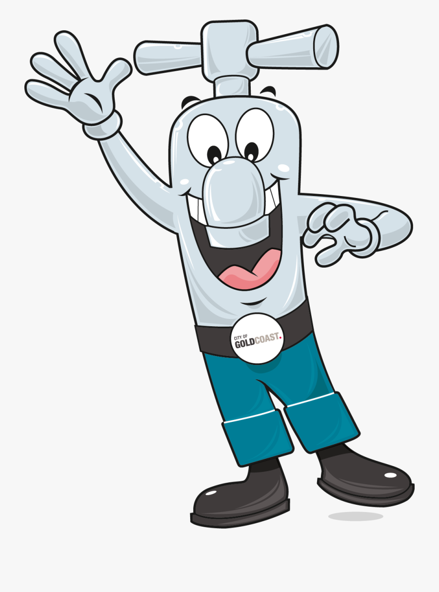 Tommy The Tap - City Of Gold Coast Water, Transparent Clipart