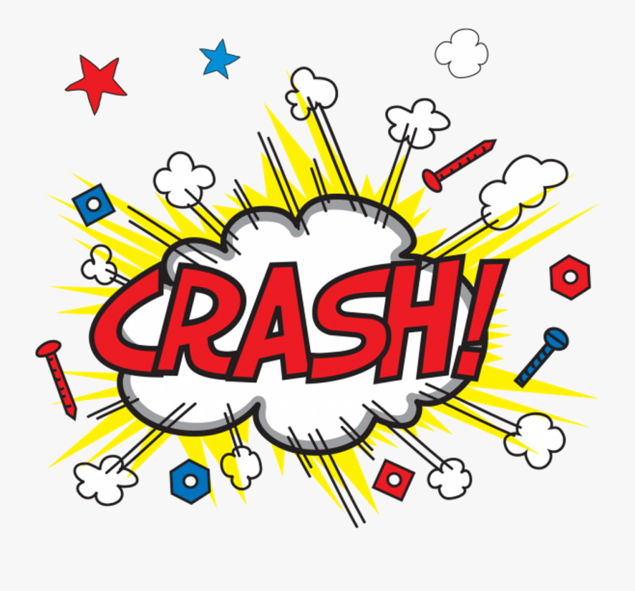 #popart #cartoon #comicbook #crash #textstickers #text - Onomatopoeia Crash, Transparent Clipart
