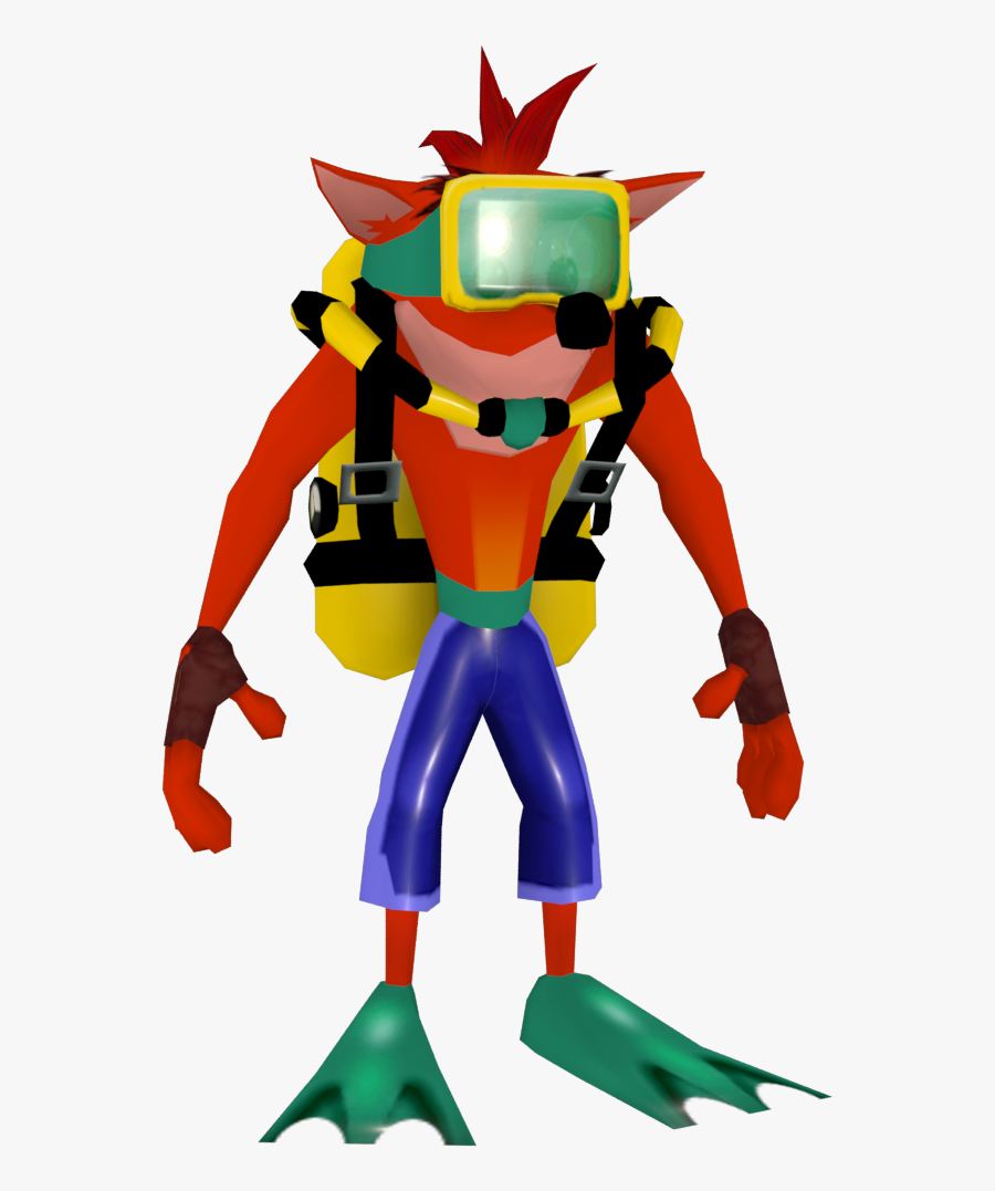 Crash Bandicoot The Wrath Of Cortex Scuba Gear - Crash Bandicoot Scuba Gear, Transparent Clipart