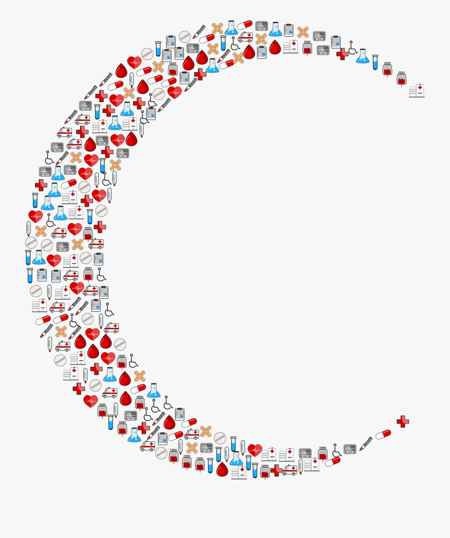 Icons Crescent Big Image - Medicine, Transparent Clipart