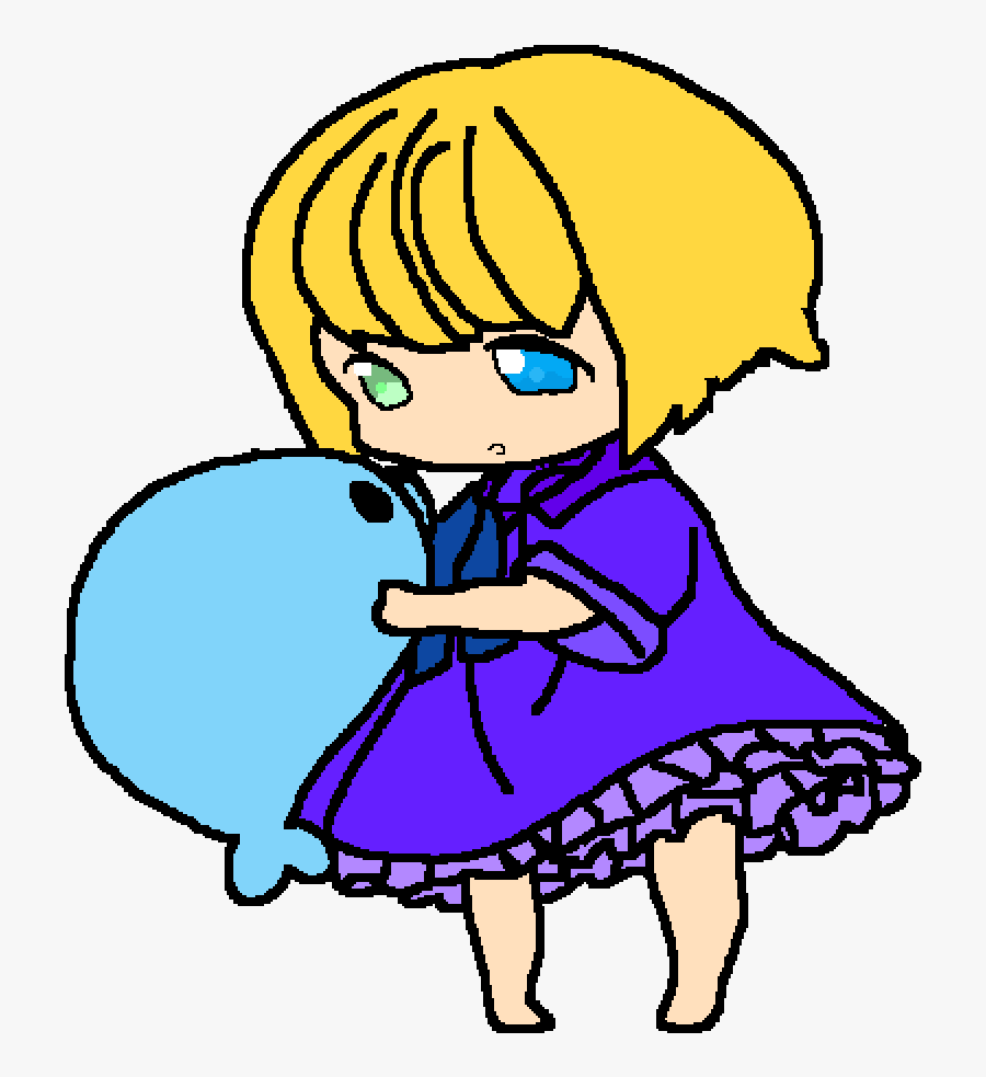 Little Kid With Baby Seal - Cartoon, Transparent Clipart