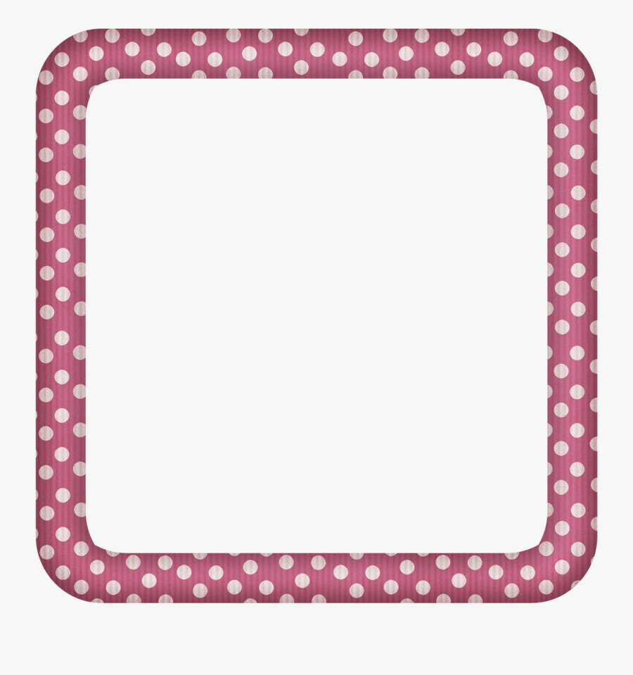 Pink Polkadot Border Transparent Png, Transparent Clipart