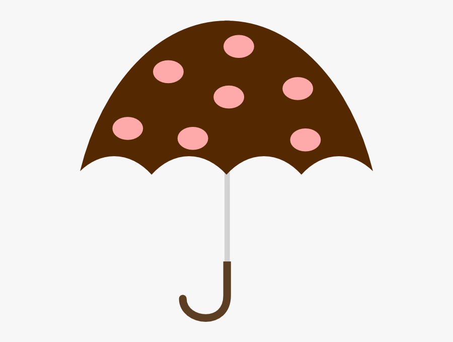 Umbrellas With Polka Dots Cartoons, Transparent Clipart
