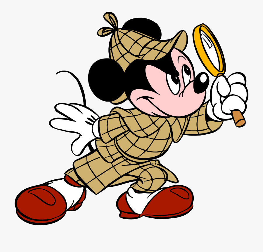 Mickey Mouse Magnifying Glass, Transparent Clipart