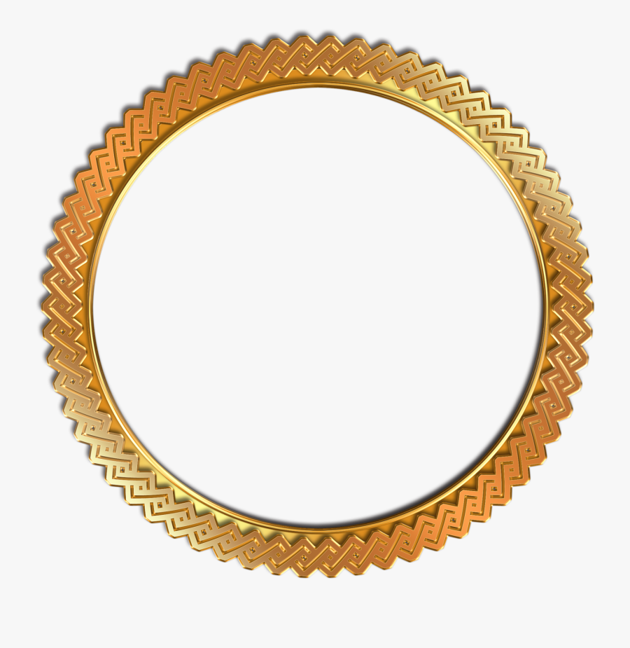 Circle Clipart Transparent Background - Gold Circle Frame Png, Transparent Clipart