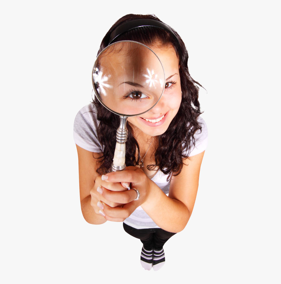 Clip Art Png Image Pngpix Download - Woman With Magnifying Glass Png, Transparent Clipart